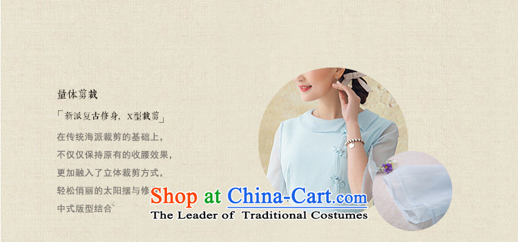 A Pinwheel Without Wind, Wan Wah Yat 2015 new national wind in Sau San cuff dresses in Spring and Summer Art Nouveau Female dress blue L picture, prices, brand platters! The elections are supplied in the national character of distribution, so action, buy now enjoy more preferential! As soon as possible.