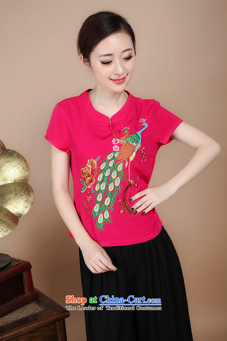 Mr Ronald decorated in 2015 Cotton embroidery Tang dynasty V-Neck short-sleeved T-shirt, two sets of load pants can sell green Kit L picture, prices, brand platters! The elections are supplied in the national character of distribution, so action, buy now enjoy more preferential! As soon as possible.