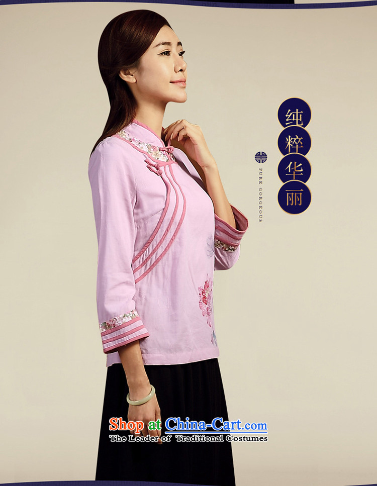 No. load spring and summer Ramadan Tang New 2015 ethnic cotton linen dress Chinese antique dresses pre-sale of Sau San April 20 light purple XL Photo, prices, brand platters! The elections are supplied in the national character of distribution, so action, buy now enjoy more preferential! As soon as possible.