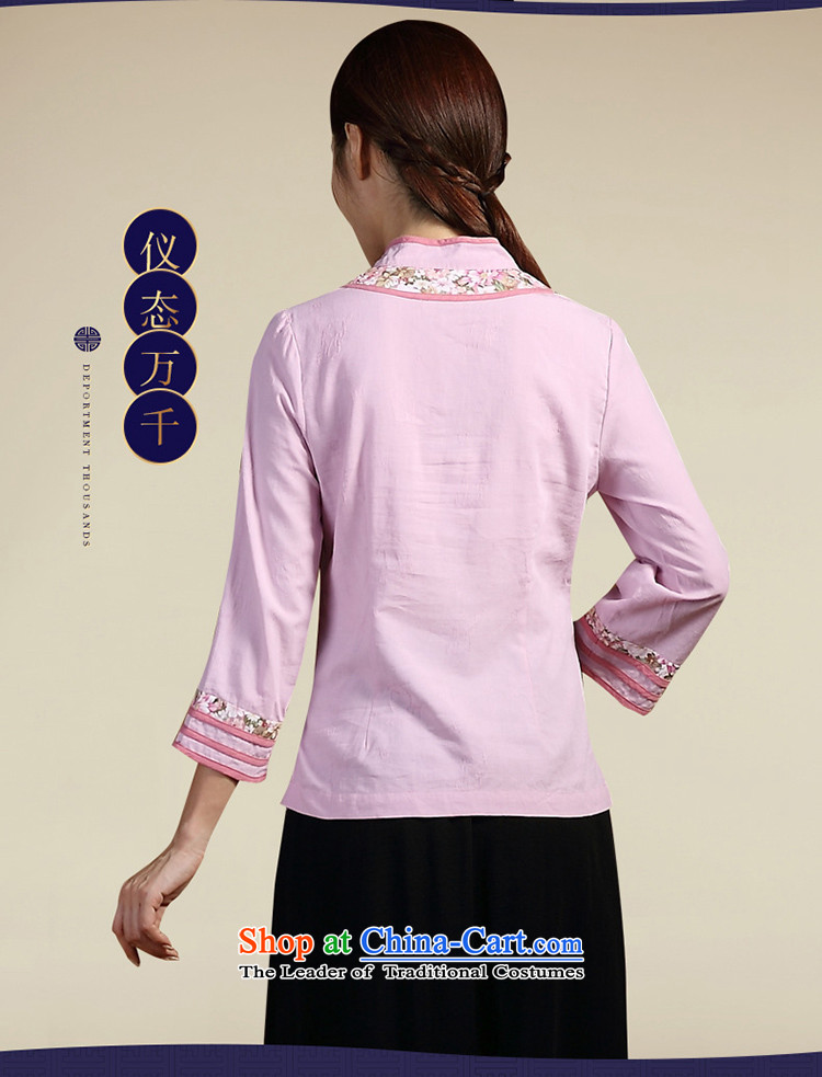 No. load spring and summer Ramadan Tang New 2015 ethnic cotton linen dress Chinese antique dresses pre-sale of Sau San April 20 light purple XL Photo, prices, brand platters! The elections are supplied in the national character of distribution, so action, buy now enjoy more preferential! As soon as possible.