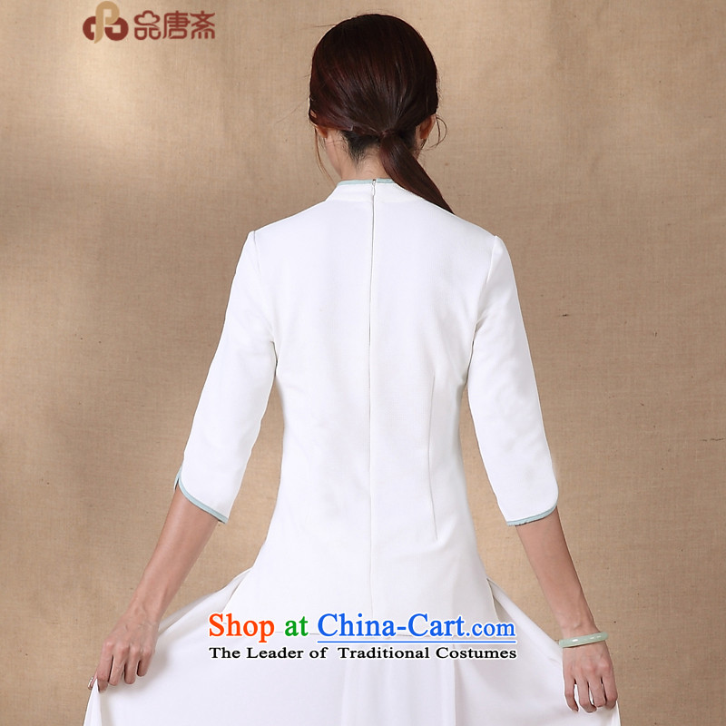 No. load spring and summer Ramadan Tang New 2015 ethnic retro shirt improved qipao white , L, Sau San Tong Ramadan , , , shopping on the Internet
