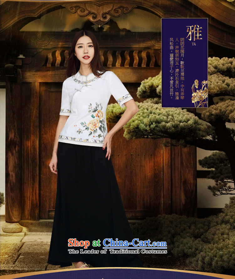 No. of Ramadan CHINESE CHEONGSAM shirts Tang Chiu-load new ethnic retro Tang Women's clothes white L picture, prices, brand platters! The elections are supplied in the national character of distribution, so action, buy now enjoy more preferential! As soon as possible.
