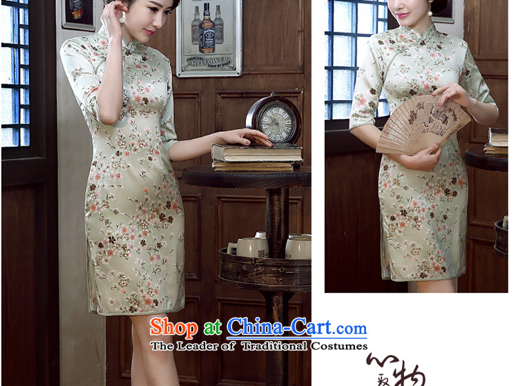 The pro-am new daily qipao 2015 skirt dresses fall short of summer herbs extract silk retro short of improved flag S picture, prices, brand platters! The elections are supplied in the national character of distribution, so action, buy now enjoy more preferential! As soon as possible.
