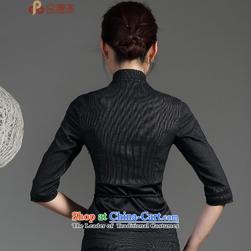 Tang Tang Dynasty Ramadan No. female 2015 ethnic retro-han-T-shirt , black XL, qipao Tang Ramadan , , , shopping on the Internet