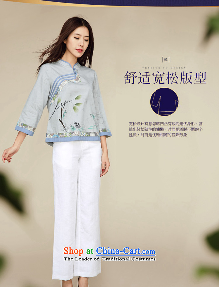No. Tang Ramadan cotton linen Tang dynasty blouses autumn 2015 installed new ethnic Chinese improved Han-gray-blue S picture, prices, brand platters! The elections are supplied in the national character of distribution, so action, buy now enjoy more preferential! As soon as possible.