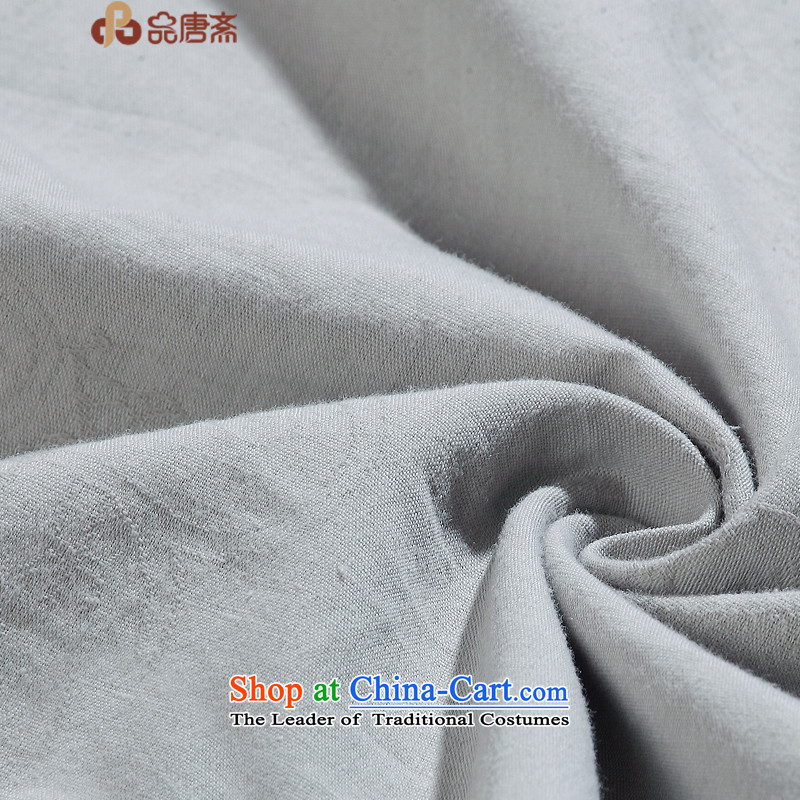 No. Tang Ramadan cotton linen Tang dynasty blouses autumn 2015 installed new ethnic Chinese improved Han-gray-blue S products Tang Ramadan , , , shopping on the Internet