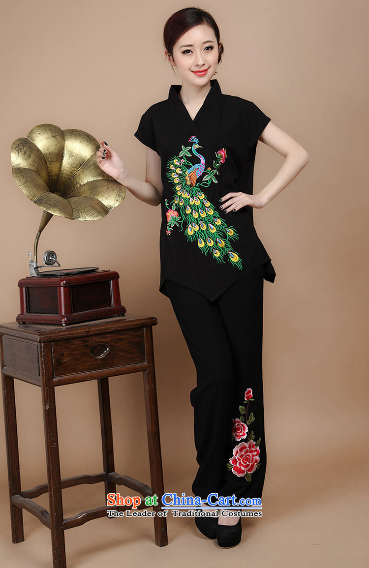 2015 Summer retro Sau San Tong load embroidery Short Sleeve V-neck in Tang Dynasty long red shirts XXL picture, prices, brand platters! The elections are supplied in the national character of distribution, so action, buy now enjoy more preferential! As soon as possible.