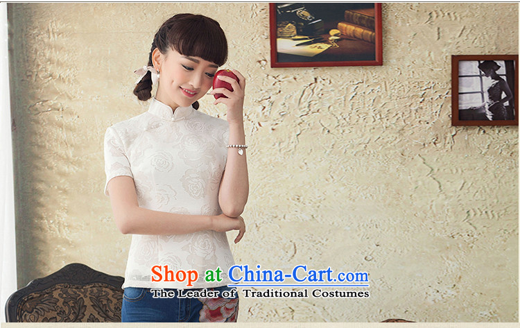 Lady Catherine Ginyu China Yat-Tang dynasty, summer improved national women's spring wind cotton short-sleeved T-shirt qipao white 25 ship 2XL Photo, prices, brand platters! The elections are supplied in the national character of distribution, so action, buy now enjoy more preferential! As soon as possible.