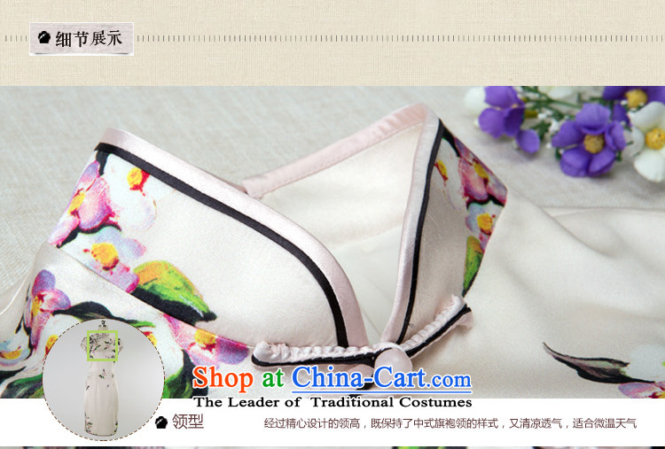 A Pinwheel Without Wind and arabic stamp Yat Silk Cheongsam short, improvement of spring and summer 2015 installed new retro cheongsam dress ivory L picture, prices, brand platters! The elections are supplied in the national character of distribution, so action, buy now enjoy more preferential! As soon as possible.