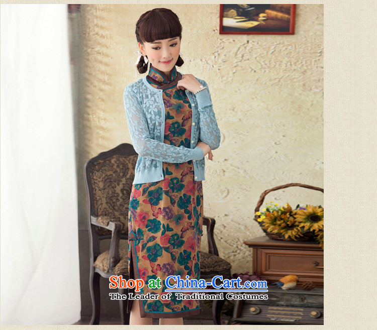 A Pinwheel Without Wind Kam Joseph Yat long Silk Cheongsam improved 2015 Stamp new spring and summer retro cheongsam dress suit XL Photo, prices, brand platters! The elections are supplied in the national character of distribution, so action, buy now enjoy more preferential! As soon as possible.