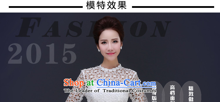 Jie mija qipao 2015 spring short of white lace bows service bridal dresses bows to marry her dress and stylish white S picture, prices, brand platters! The elections are supplied in the national character of distribution, so action, buy now enjoy more preferential! As soon as possible.