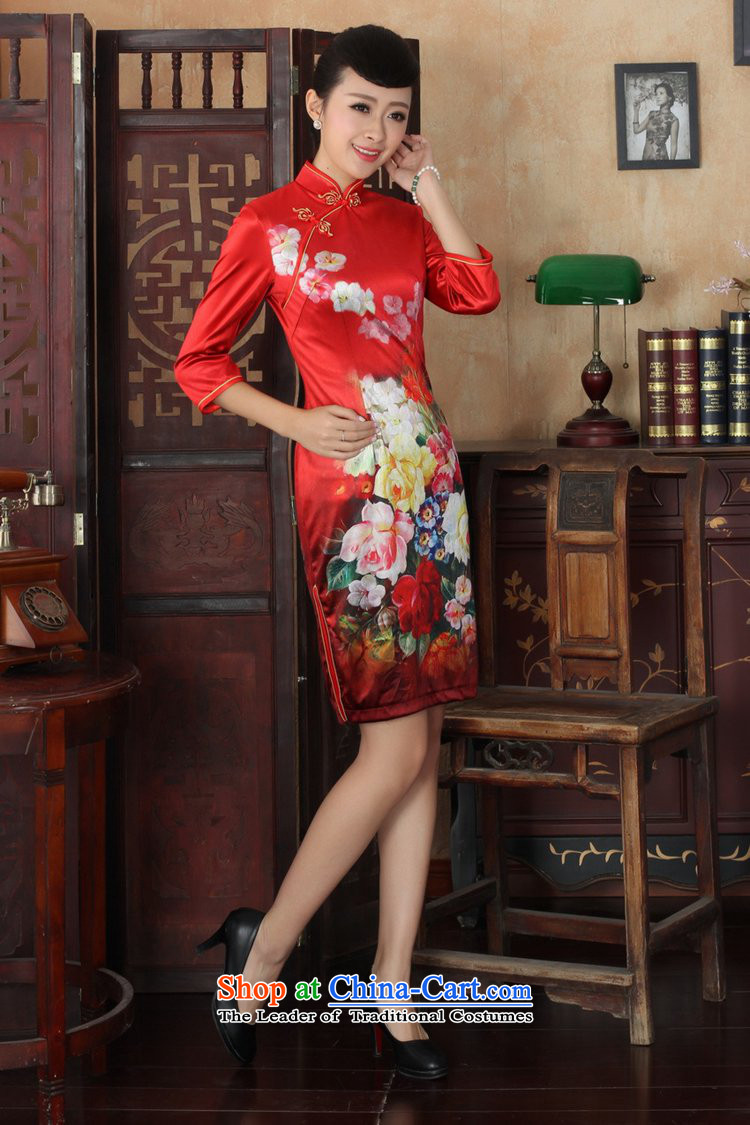 In accordance with the fuser trendy new for women cheongsam ethnic Kim scouring pads poster Sau San 7 cuff cheongsam dress LGD/TD0033# figure S picture, prices, brand platters! The elections are supplied in the national character of distribution, so action, buy now enjoy more preferential! As soon as possible.