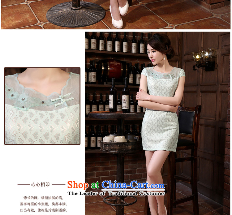 The pro-am new daily qipao 2015 skirt fall short of summer short-sleeve female lace cheongsam dress and the relatively short time, improved XL Photo, prices, brand platters! The elections are supplied in the national character of distribution, so action, buy now enjoy more preferential! As soon as possible.