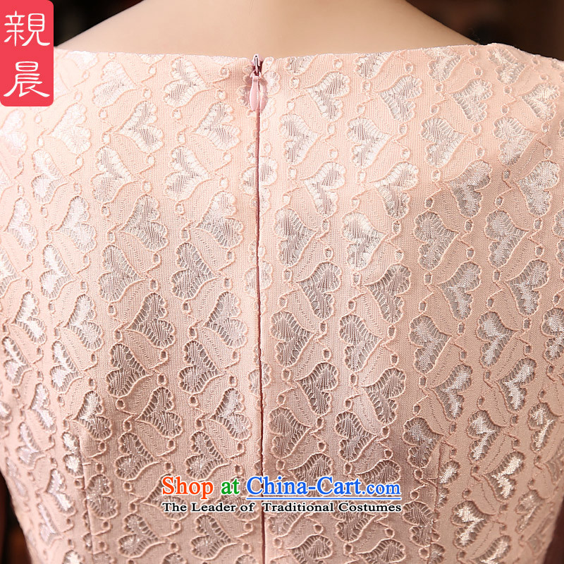 At 2015 new parent cheongsam dress fall short of the summer day-to-day short-sleeved lace cheongsam dress short of stylish 2XL, improved pro-am , , , shopping on the Internet
