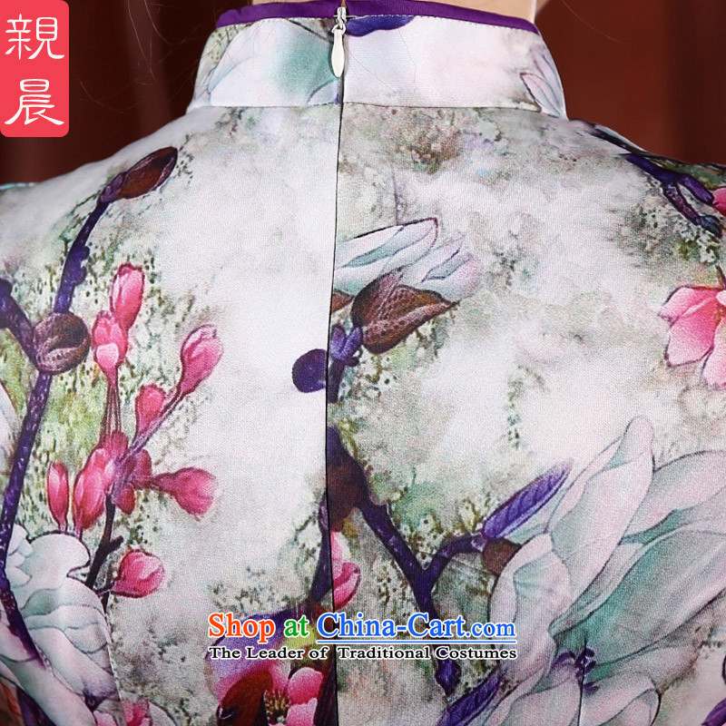 At 2015 new parent cheongsam dress in summer and autumn replace short-sleeved dresses, day-to-day long thin improvement of nostalgia for the long graphics, M, PRO-AM , , , shopping on the Internet