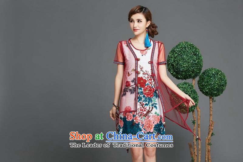 Gil Park, summer 2015 new ethnic retro arts cheongsam gauze two kits dresses F1502# female red XXL picture, prices, brand platters! The elections are supplied in the national character of distribution, so action, buy now enjoy more preferential! As soon as possible.