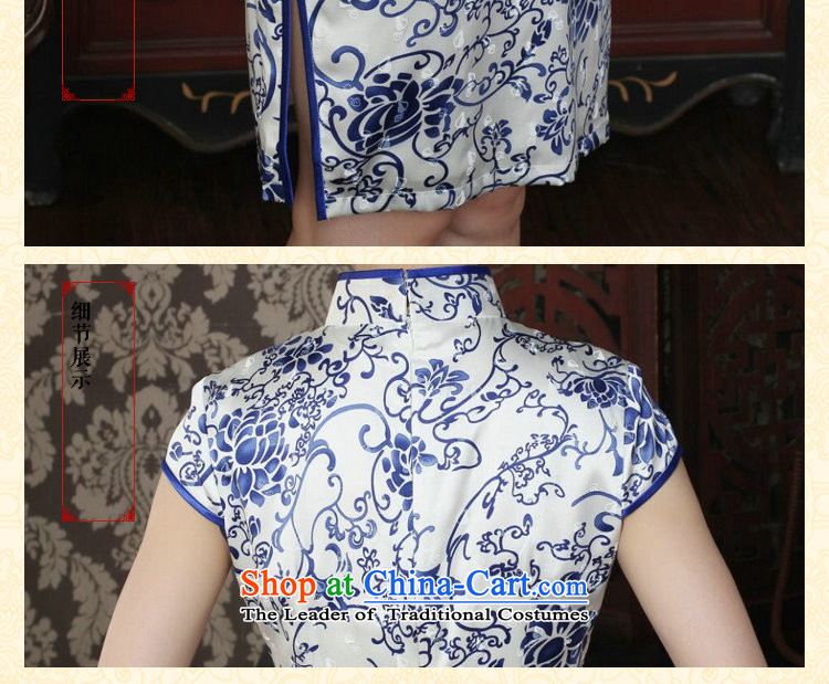 Dan smoke silk cheongsam dress summer qipao Chinese collar daily banquet antique porcelain herbs extract qipao figure color M brand, prices, picture platters! The elections are supplied in the national character of distribution, so action, buy now enjoy more preferential! As soon as possible.