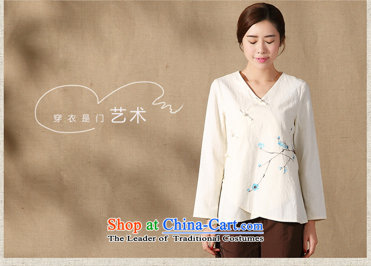 Tang Tang Dynasty Ramadan No. female long-sleeved shirt with the new nation of autumn wind improved Han-apricot M brand, prices, picture platters! The elections are supplied in the national character of distribution, so action, buy now enjoy more preferential! As soon as possible.