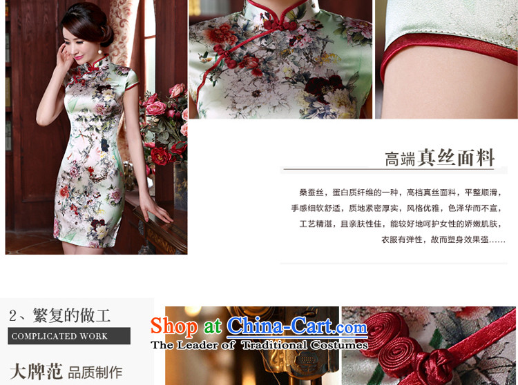 At 2015 new pro-silk cheongsam dress in summer and autumn replacing herbs extract the women's short skirt improved retro short) XL Photo, prices, brand platters! The elections are supplied in the national character of distribution, so action, buy now enjoy more preferential! As soon as possible.
