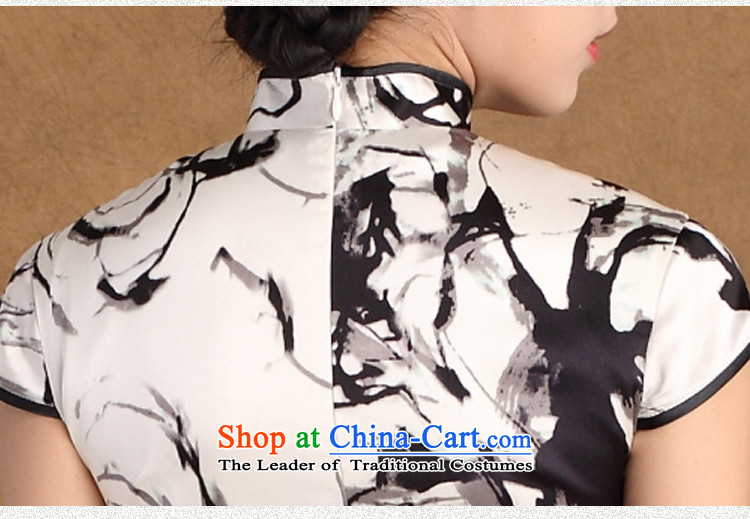 The cheer NONEN Sharolta following short of the spring and summer 2015 new retro herbs extract double qipao heavyweight Silk Cheongsam SZ S8808 Sau San white S picture, prices, brand platters! The elections are supplied in the national character of distribution, so action, buy now enjoy more preferential! As soon as possible.