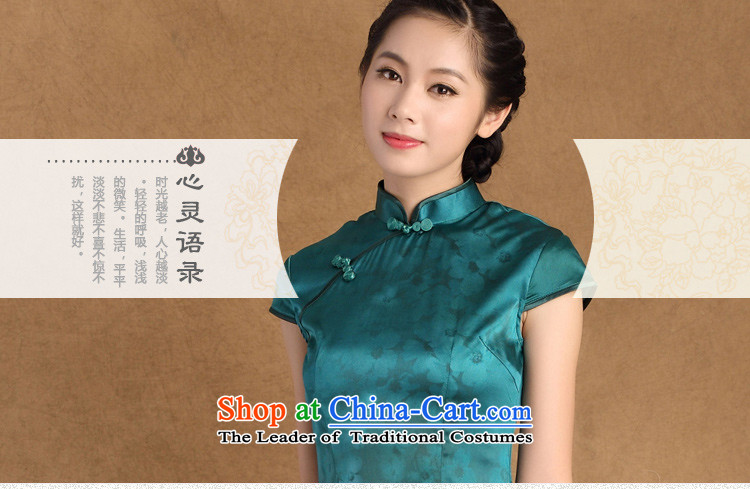 The cross-sa maumeur summer new heavyweight silk cheongsam dress retro daily silk cheongsam dress improved dress SZ S9914 GREEN XL Photo, prices, brand platters! The elections are supplied in the national character of distribution, so action, buy now enjoy more preferential! As soon as possible.