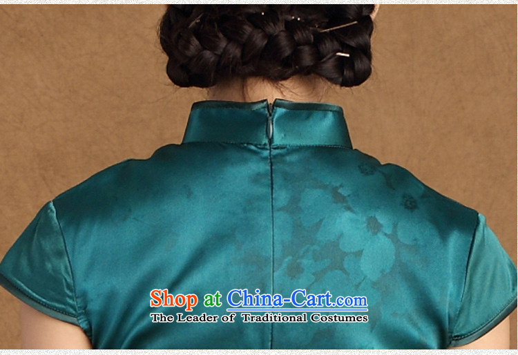 The cross-sa maumeur summer new heavyweight silk cheongsam dress retro daily silk cheongsam dress improved dress SZ S9914 GREEN XL Photo, prices, brand platters! The elections are supplied in the national character of distribution, so action, buy now enjoy more preferential! As soon as possible.
