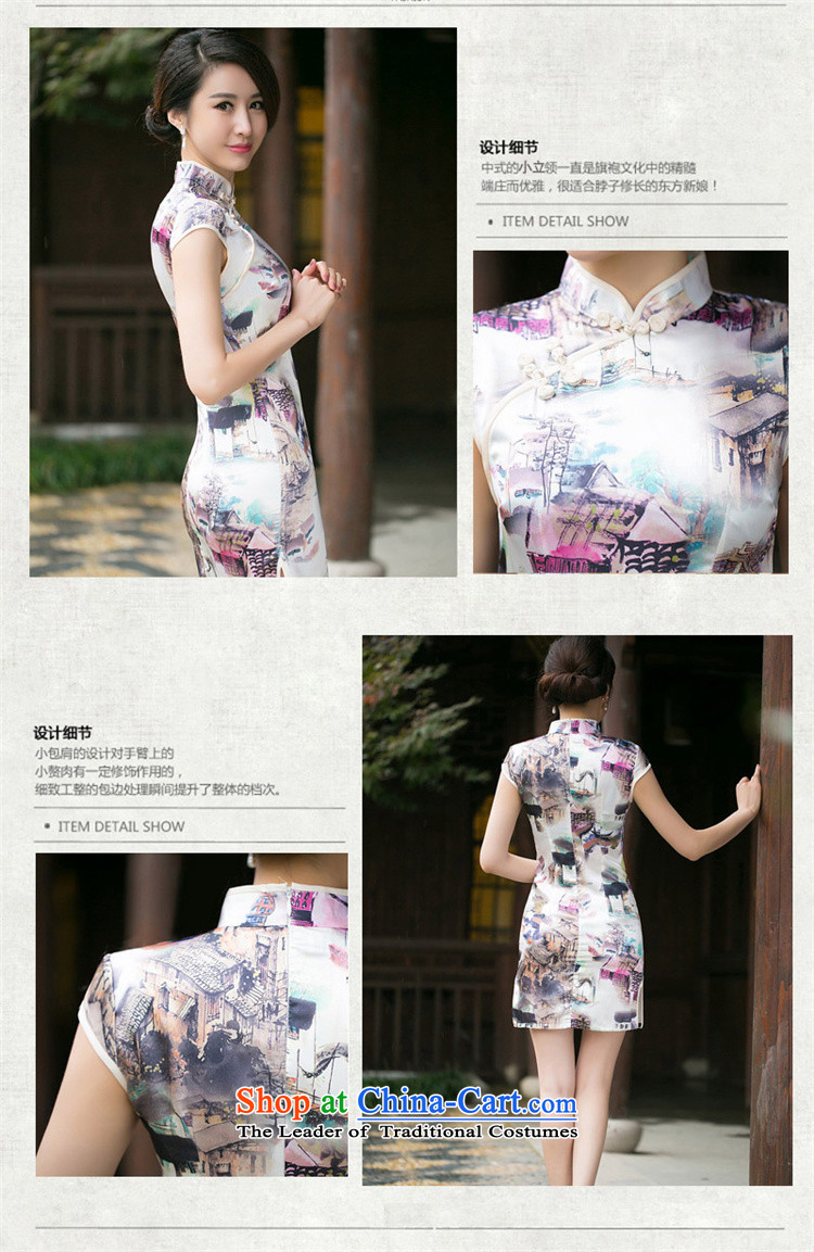 The cross-sa 2015 covered by Ms Audrey EU new summer retro improved daily qipao Short-Sleeve Mock-Neck cheongsam dress dresses digital printing ZA 057 XL Photo, prices, brand platters! The elections are supplied in the national character of distribution, so action, buy now enjoy more preferential! As soon as possible.