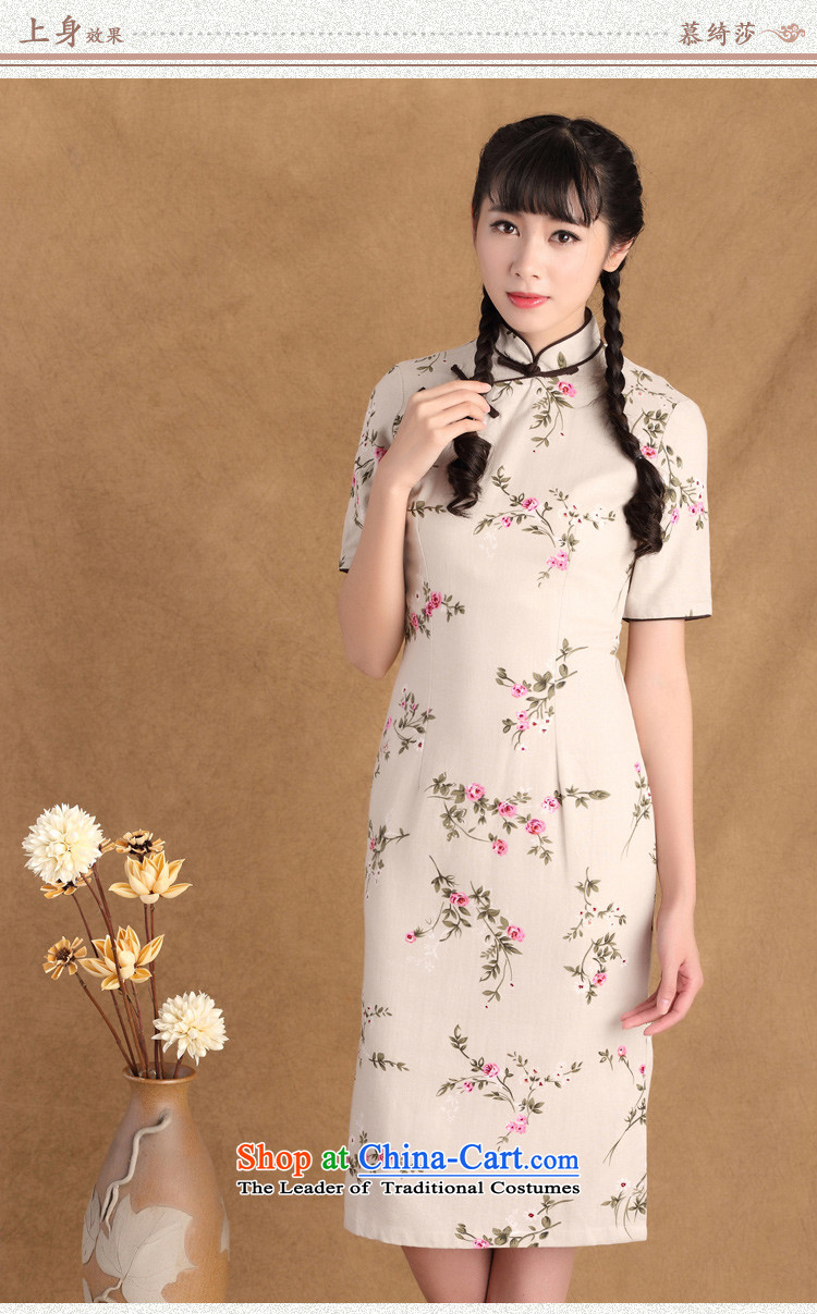 The cross-sa 2015 Spring New ethnic retro style qipao improved disk is longer manually, cotton linen cheongsam dress ctbs sz790 L picture, prices, brand platters! The elections are supplied in the national character of distribution, so action, buy now enjoy more preferential! As soon as possible.