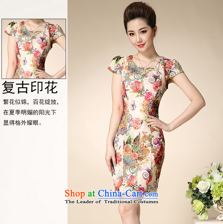 Summer new dresses female pope stamp retro style improvement elegant lace cheongsam dress Sau San female package mail all backplane rose L picture, prices, brand platters! The elections are supplied in the national character of distribution, so action, buy now enjoy more preferential! As soon as possible.