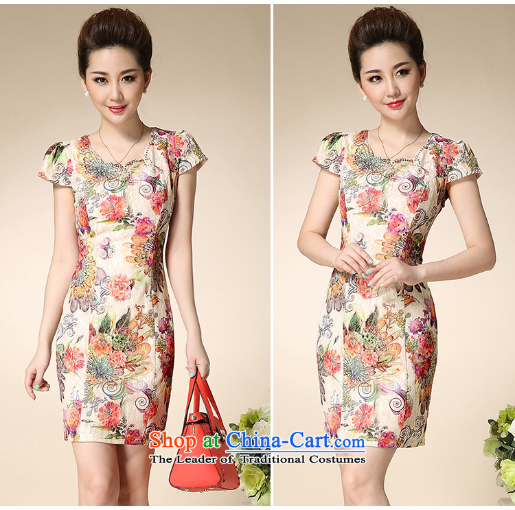 Summer new dresses female pope stamp retro style improvement elegant lace cheongsam dress Sau San female package mail all backplane rose L picture, prices, brand platters! The elections are supplied in the national character of distribution, so action, buy now enjoy more preferential! As soon as possible.