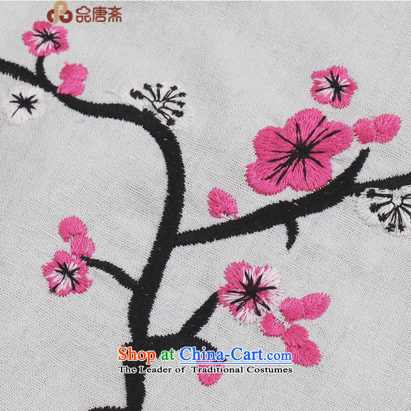 No. of Ramadan 2015 spring outfits Tang new cotton linen, Ms. Tang Dynasty Chinese long-sleeved improved Han-Sau San qipao shirt Light Gray L pre-sale products, Tang Ramadan , , , shopping on the Internet