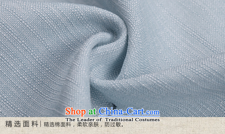 No. of Ramadan 2015 spring outfits Tang New Ms. Tang Dynasty Chinese clothing collar long-sleeved shirt qipao improved Han-light blue M picture, prices, brand platters! The elections are supplied in the national character of distribution, so action, buy now enjoy more preferential! As soon as possible.
