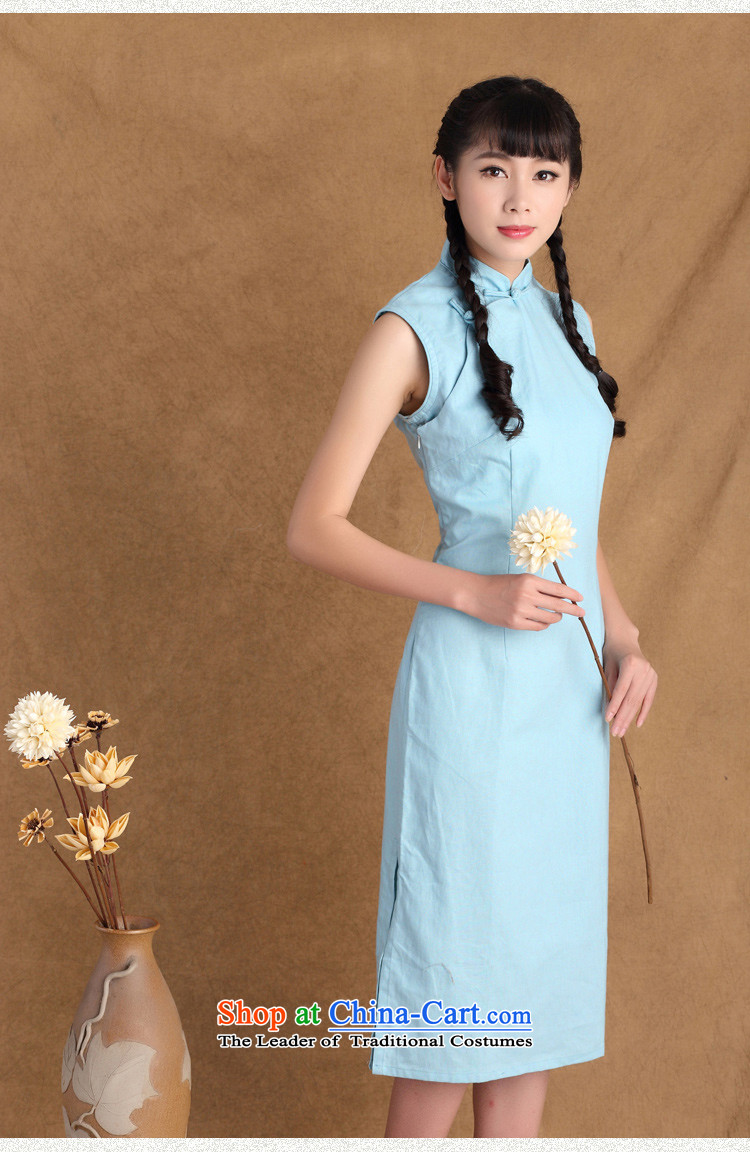 The cross-sa in short spring 2015 has new women's day-to-day Republic of Korea cheongsam dress improved dresses sleeveless cotton linen dresses ctbs QP786 Morris XL Photo, prices, brand platters! The elections are supplied in the national character of distribution, so action, buy now enjoy more preferential! As soon as possible.