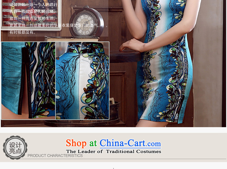 At 2015 new parent cheongsam dress autumn summer daily retro herbs extract silk cheongsam dress and the relatively short time, improved 2XL Photo, prices, brand platters! The elections are supplied in the national character of distribution, so action, buy now enjoy more preferential! As soon as possible.