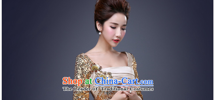Jie mija new 2015 Korean sexy package and on-chip gold short skirt dress evening dresses annual meeting presided over night show gold M pictures, prices, brand platters! The elections are supplied in the national character of distribution, so action, buy now enjoy more preferential! As soon as possible.
