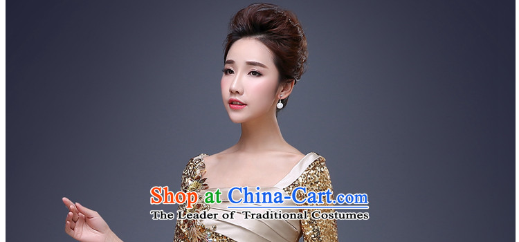Jie mija new 2015 Korean sexy package and on-chip gold short skirt dress evening dresses annual meeting presided over night show gold M pictures, prices, brand platters! The elections are supplied in the national character of distribution, so action, buy now enjoy more preferential! As soon as possible.