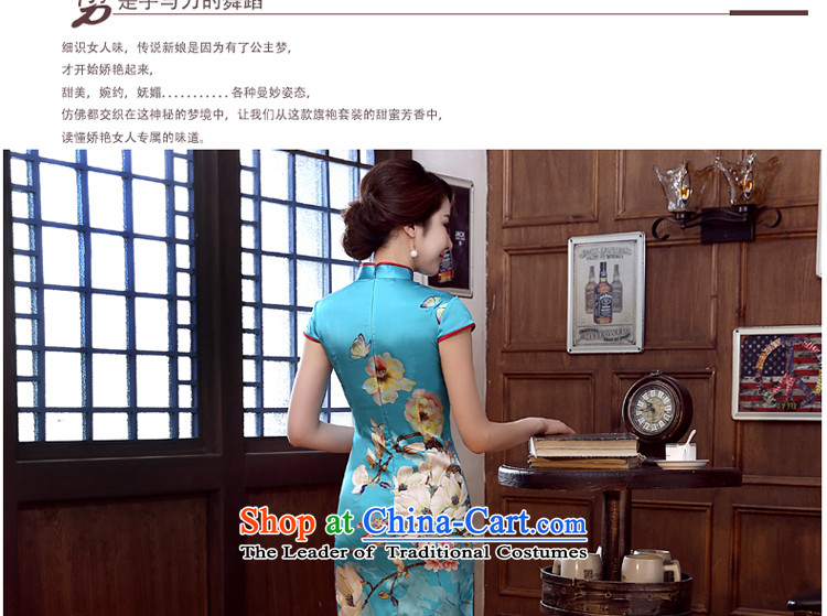 The pro-am daily autumn 2015 new summer herbs extract upscale retro improved Silk Cheongsam Dress Short of stylish short) XL Photo, prices, brand platters! The elections are supplied in the national character of distribution, so action, buy now enjoy more preferential! As soon as possible.