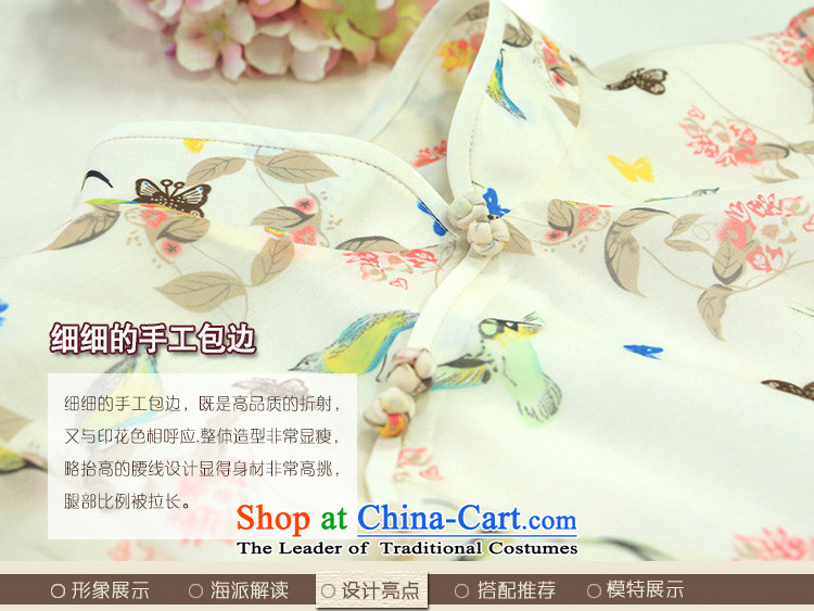 The elections as soon as possible if the Japan-hong Yat lady retro improved cheongsam dress 2015 Summer trendy new of daily girls dresses light yellow M picture, prices, brand platters! The elections are supplied in the national character of distribution, so action, buy now enjoy more preferential! As soon as possible.