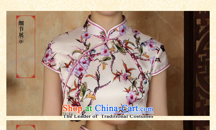 Dan smoke summer new women's dresses Chinese daily improved emulation silk collar need breasted qipao Figure 2XL color pictures, prices, brand platters! The elections are supplied in the national character of distribution, so action, buy now enjoy more preferential! As soon as possible.