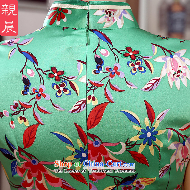 The pro-am daily new autumn 2015 Summer stylish silk retro short, upscale beauty improved Silk Cheongsam short, sauna , M, PRO-AM , , , shopping on the Internet
