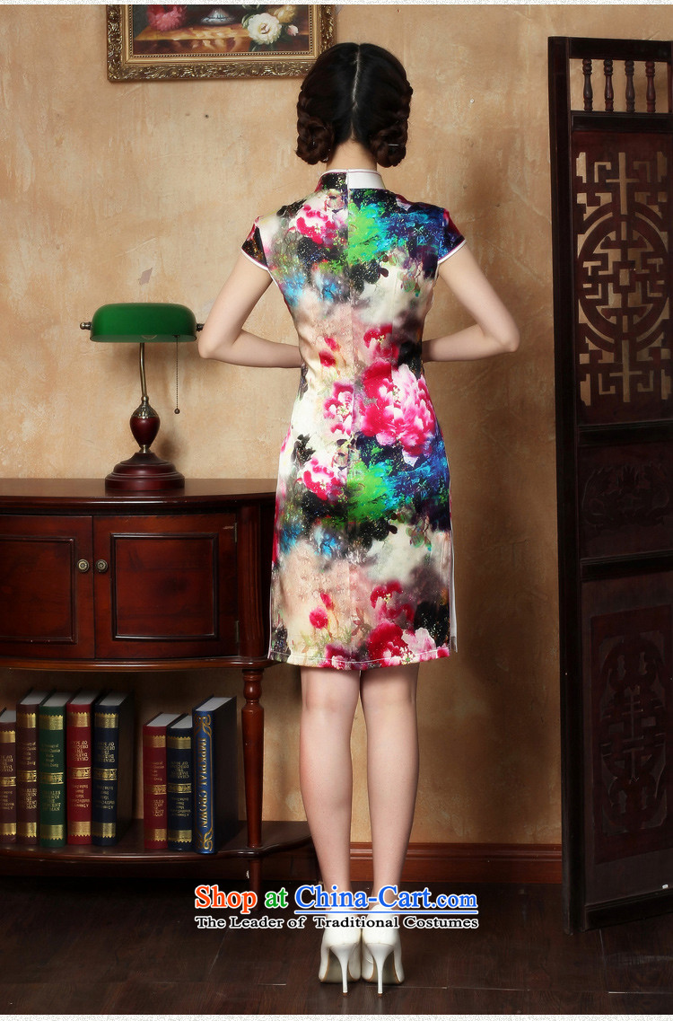 The Court wishes to 2015 Elizabeth Yee-new cheongsam dress summer heavyweight Silk Cheongsam Dress Short Y5120) M pictures, prices, brand platters! The elections are supplied in the national character of distribution, so action, buy now enjoy more preferential! As soon as possible.