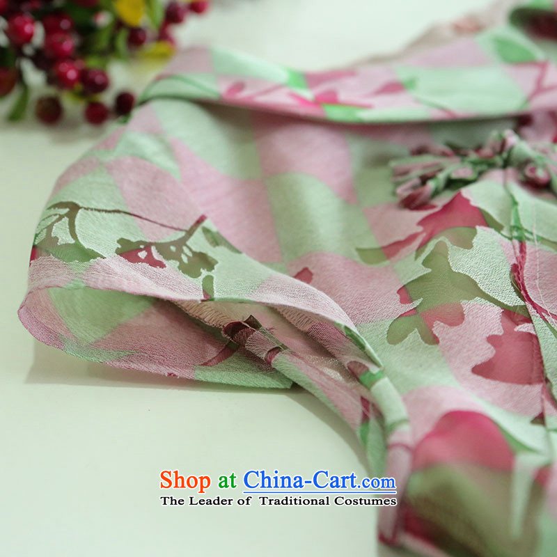 A Pinwheel Without Wind Flower-language Yat new cheongsam dress elegant 2015 spring/summer load cheongsam dress improved stylish Sau San Pink Lady Yat L, , , , shopping on the Internet