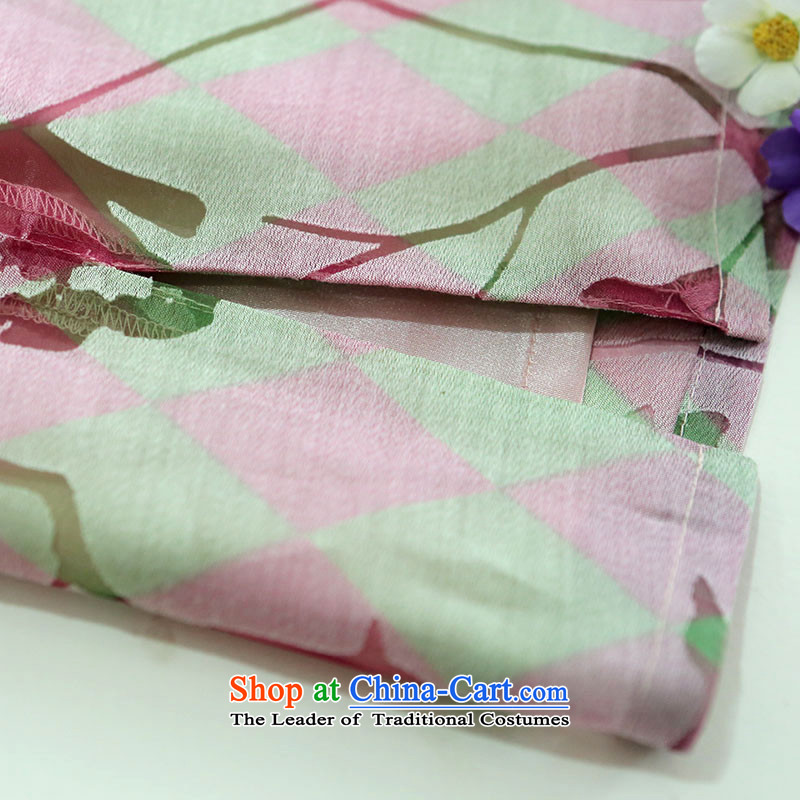 A Pinwheel Without Wind Flower-language Yat new cheongsam dress elegant 2015 spring/summer load cheongsam dress improved stylish Sau San Pink Lady Yat L, , , , shopping on the Internet