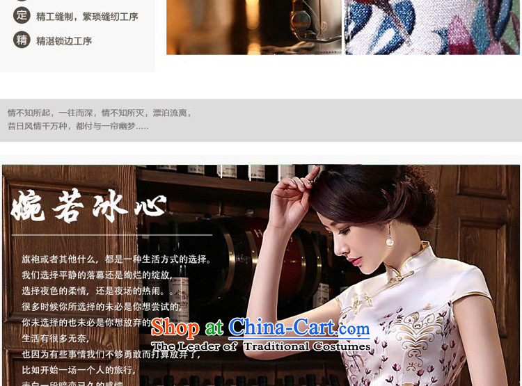 The pro-am daily new upscale 2015 herbs extract retro short, stylish improved autumn summer Sau San Silk Cheongsam short, 2XL Photo, prices, brand platters! The elections are supplied in the national character of distribution, so action, buy now enjoy more preferential! As soon as possible.