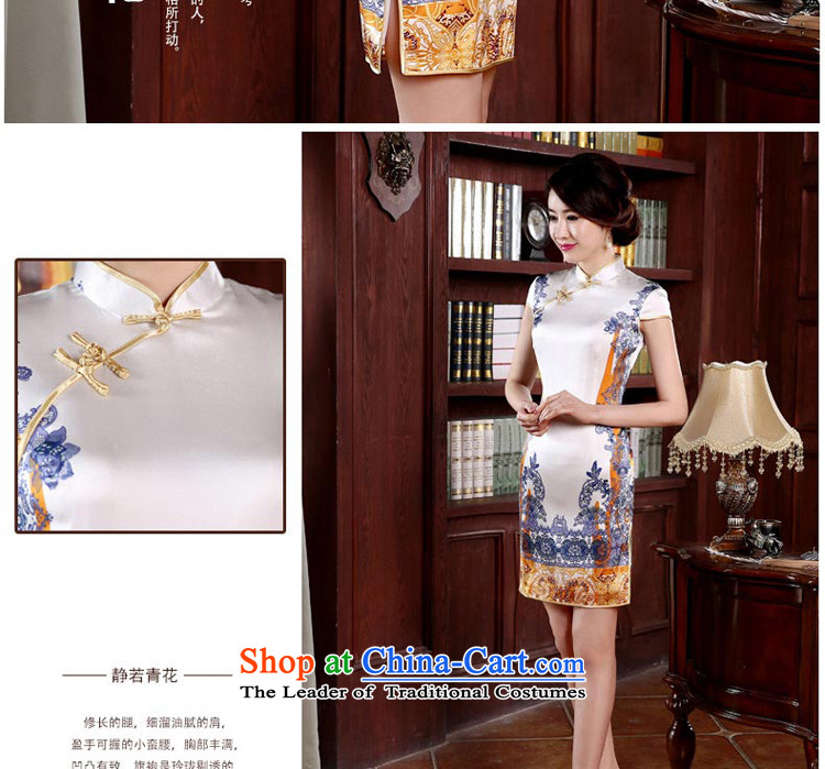 The pro-am daily autumn 2015 new summer herbs extract upscale retro short of Sau San improved stylish Silk Cheongsam short) S picture, prices, brand platters! The elections are supplied in the national character of distribution, so action, buy now enjoy more preferential! As soon as possible.