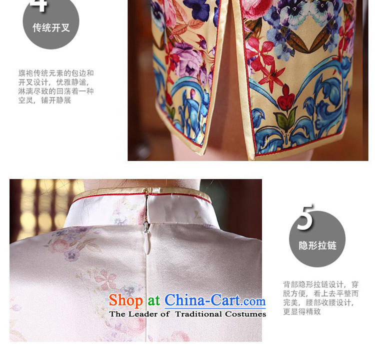 The pro-am daily autumn 2015 new summer herbs extract upscale retro short of Sau San improved stylish Silk Cheongsam short) S picture, prices, brand platters! The elections are supplied in the national character of distribution, so action, buy now enjoy more preferential! As soon as possible.