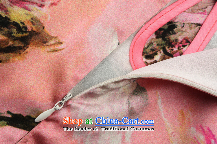 Progress in the summer of 2015, Ritz new upscale look older mother load qipao stamp Sau San short-sleeved Silk Cheongsam pink XXL picture, prices, brand platters! The elections are supplied in the national character of distribution, so action, buy now enjoy more preferential! As soon as possible.
