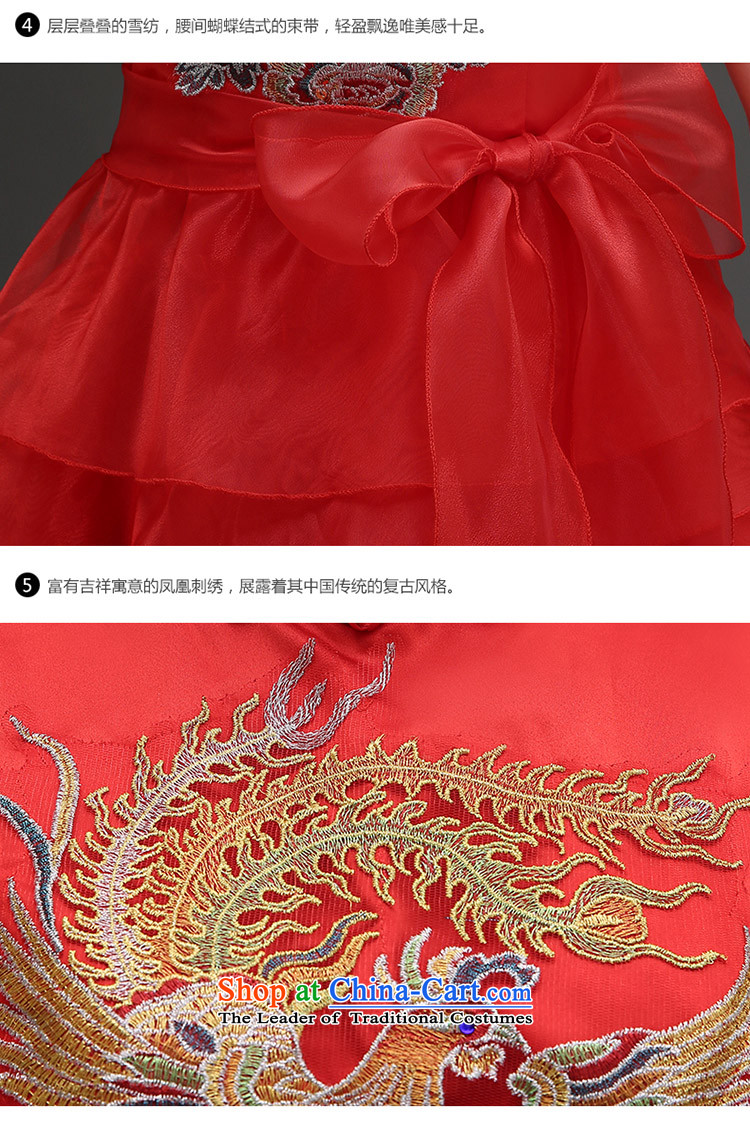 Wedding dress uniform evening drink cheongsam dress autumn 2015 new bride qipao Chinese marriage services improved retro qipao bows short, Red Red L picture, prices, brand platters! The elections are supplied in the national character of distribution, so action, buy now enjoy more preferential! As soon as possible.