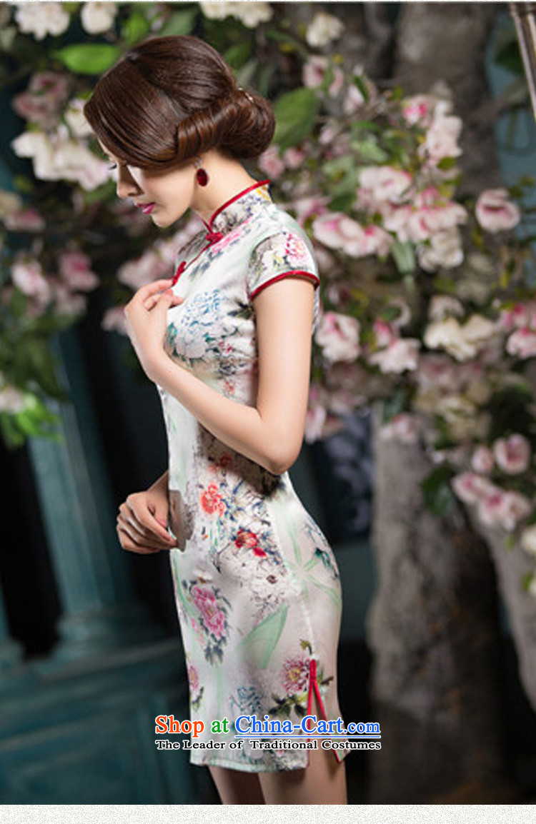 The cross-sa Baihua Zhengyan, 2015 new ethnic women retro style heavyweight Silk Cheongsam improved SZ2S2217 daily M picture, prices, brand platters! The elections are supplied in the national character of distribution, so action, buy now enjoy more preferential! As soon as possible.