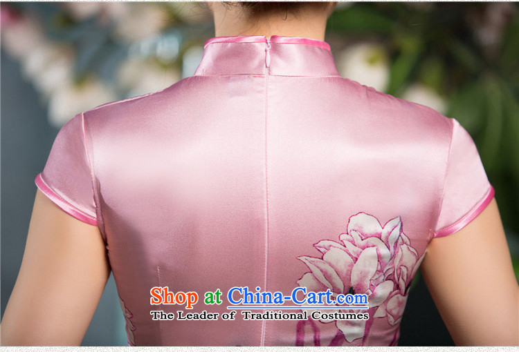 The cross-SA-toner 2015 New Silk Cheongsam summer sauna daily improved stylish silk cheongsam dress lb female SZ S2223 2XL Photo, prices, brand platters! The elections are supplied in the national character of distribution, so action, buy now enjoy more preferential! As soon as possible.